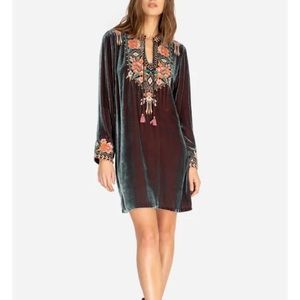 JOHNNY WAS MAEVE VELVET TRAPUNTO TUNIC XXL
